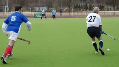Colin Tucker cuts inside his French opponent in the semi final of the LUC Ronchin Tournament